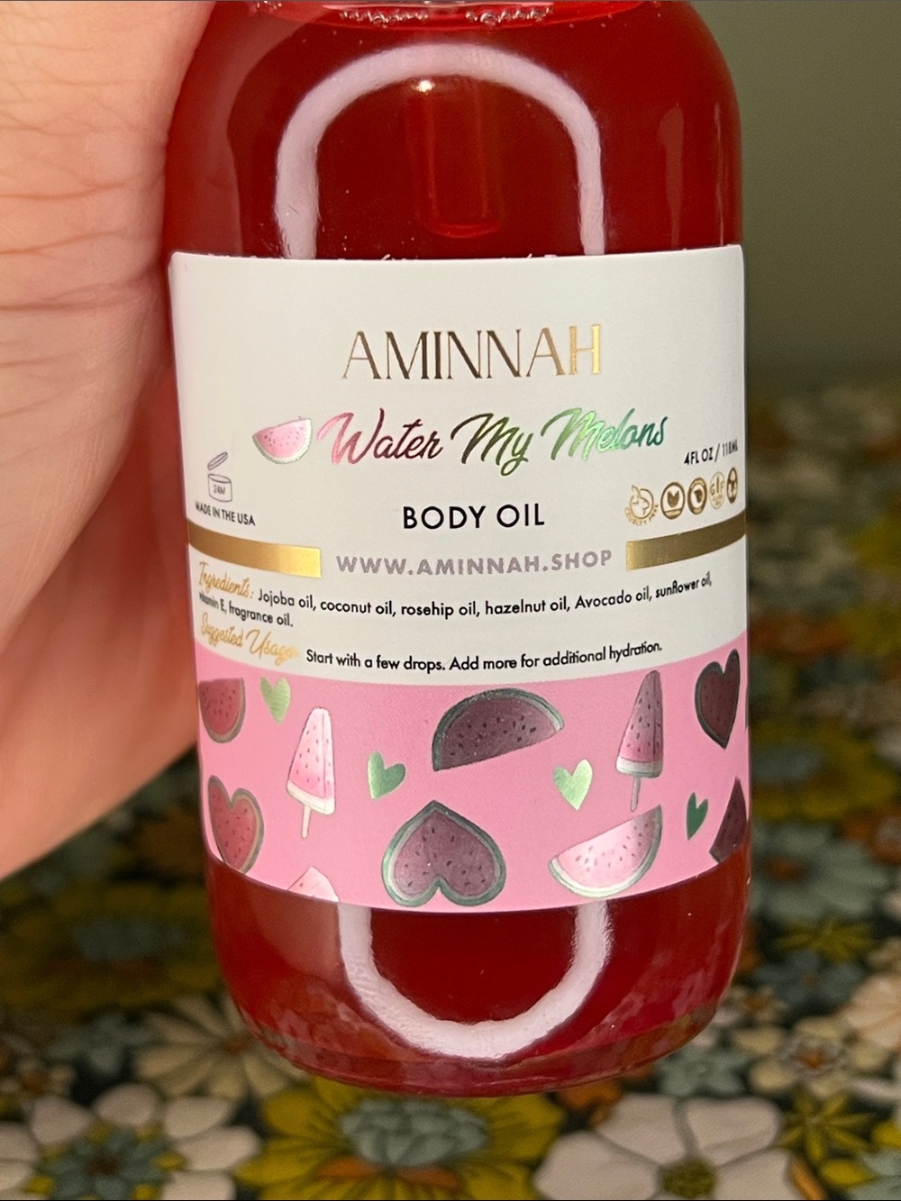 Aminnah Water My Melons Body Oil - Picture 2 of 2